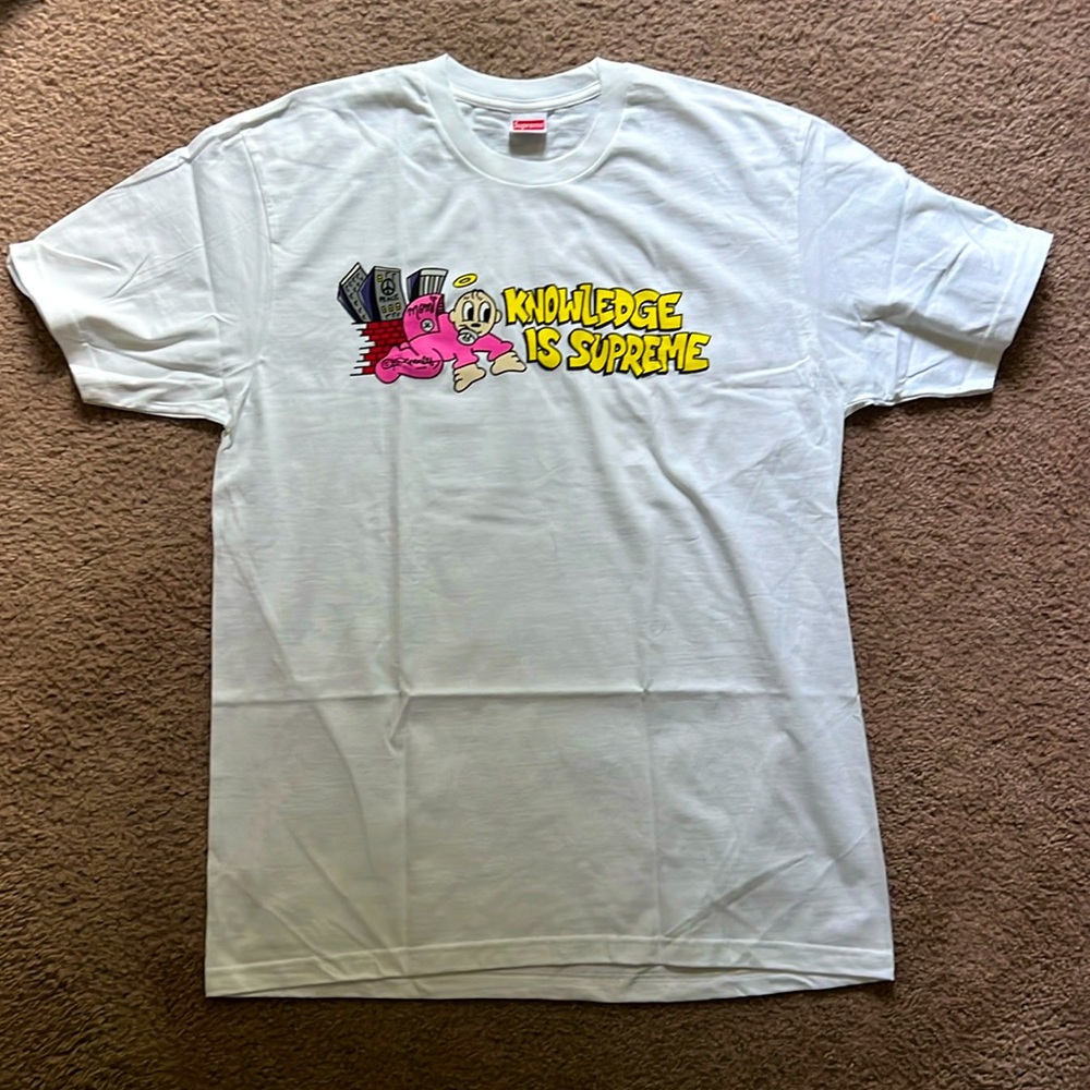 Knowledge is Supreme white T-shirt